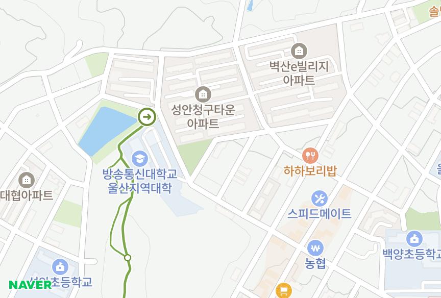 울산광역시 중구 성안동 개벽이루마빌 위치·실거래 시세 지도