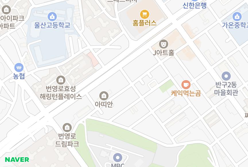 울산광역시 중구 복산동 청풍리버빌 위치·실거래 시세 지도