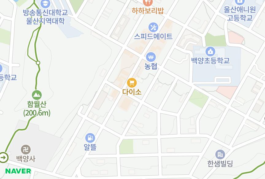 울산광역시 중구 성안동 성안에일린3차 위치·실거래 시세 지도