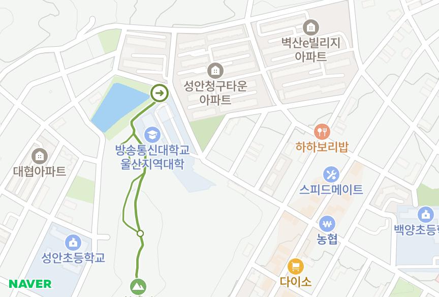 울산광역시 중구 성안동 성안하이얀빌 위치·실거래 시세 지도