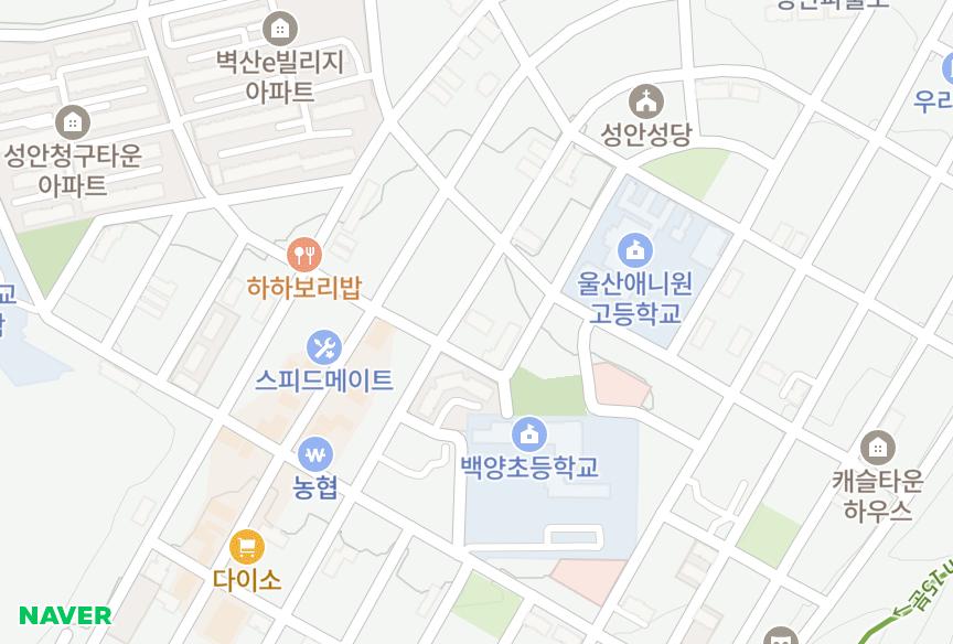 울산광역시 중구 성안동 대신드림빌 위치·실거래 시세 지도