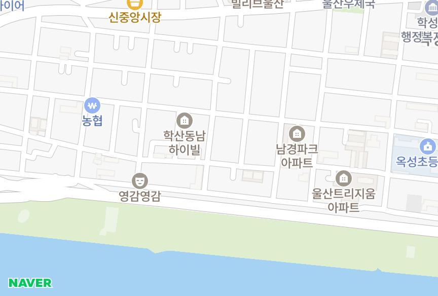 울산광역시 중구 학산동 금광타워3차 위치·실거래 시세 지도