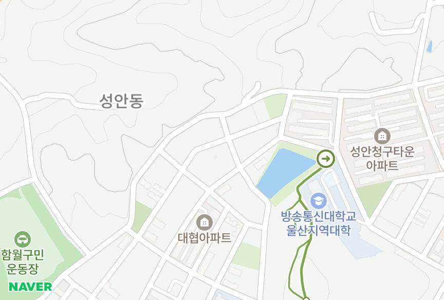 울산광역시 중구 성안동 청우하이빌 위치·실거래 시세 지도