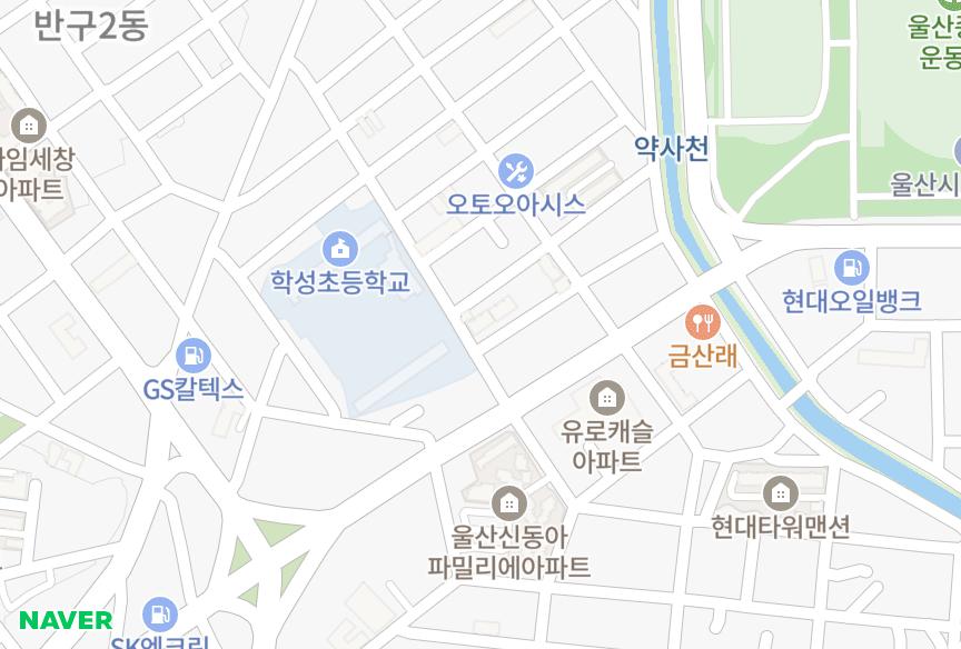 울산광역시 중구 남외동 나이스빌 위치·실거래 시세 지도