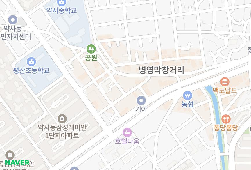 울산광역시 중구 약사동 대하 위치·실거래 시세 지도