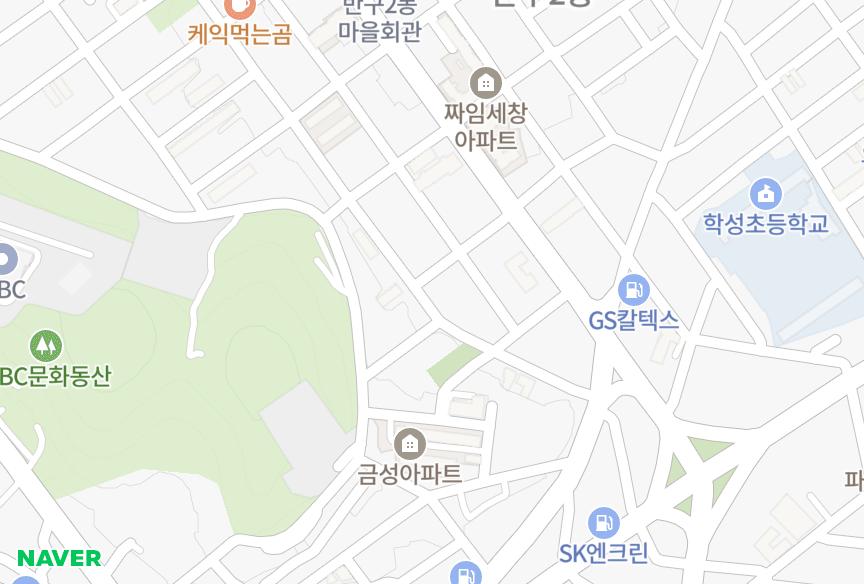 울산광역시 중구 반구동 용인그린맨션 위치·실거래 시세 지도