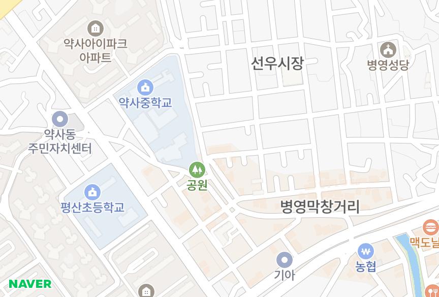 울산광역시 중구 남외동 동남맨션 위치·실거래 시세 지도