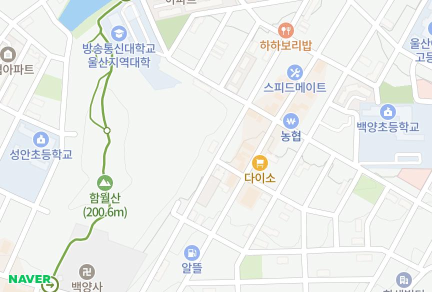 울산광역시 중구 성안동 대신파인힐 위치·실거래 시세 지도