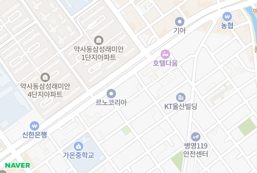 울산광역시 중구 반구동 소미빌 위치·실거래 시세 지도