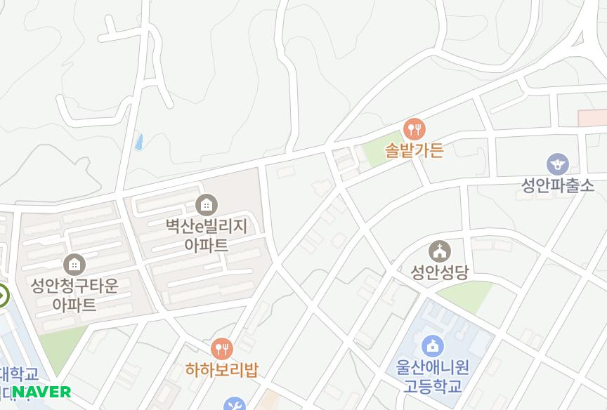 울산광역시 중구 성안동 성안베네치아3차 위치·실거래 시세 지도