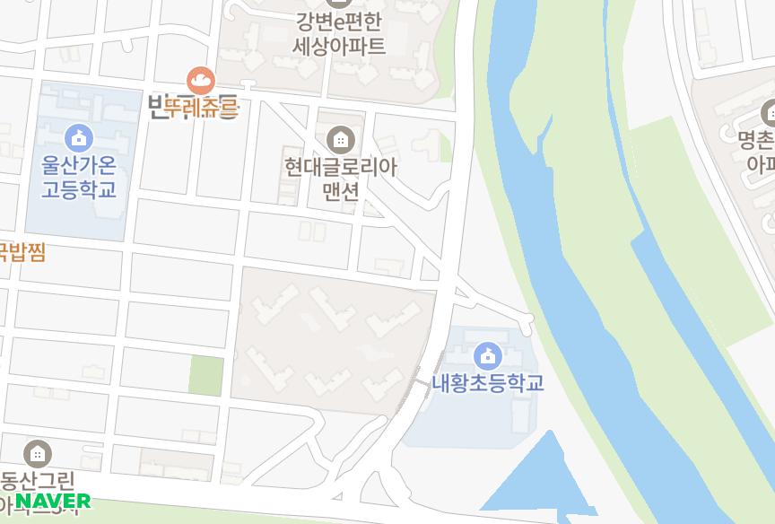 울산광역시 중구 반구동 하얀빌라트2차 위치·실거래 시세 지도