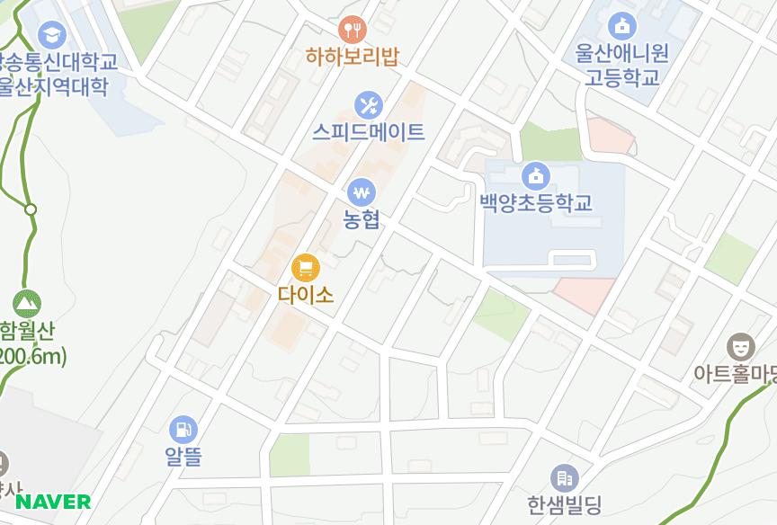 울산광역시 중구 성안동 네오빌6차 위치·실거래 시세 지도