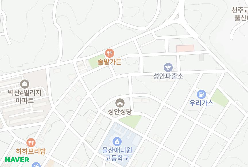 울산광역시 중구 성안동 도원OK빌 위치·실거래 시세 지도