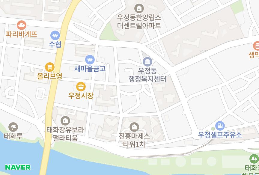 울산광역시 중구 우정동 드림캐슬 위치·실거래 시세 지도