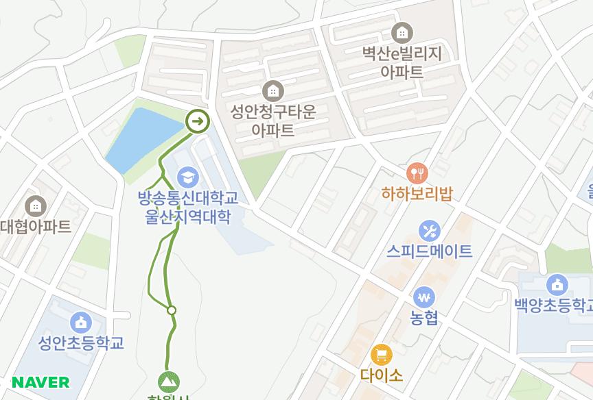 울산광역시 중구 성안동 아크로골든빌 위치·실거래 시세 지도