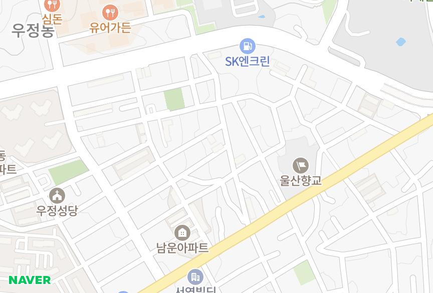 울산광역시 중구 우정동 보람빌라에이동 위치·실거래 시세 지도