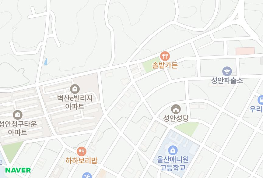 울산광역시 중구 성안동 공주마을 위치·실거래 시세 지도
