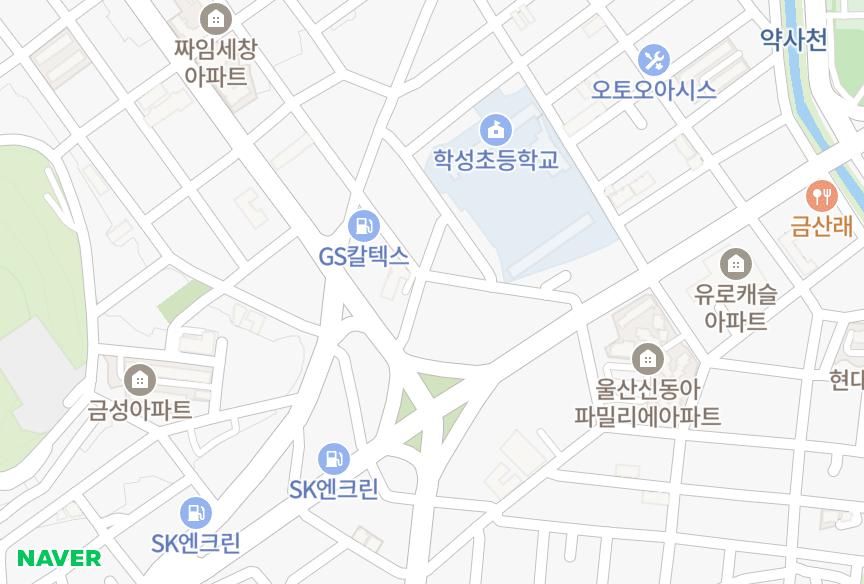 울산광역시 중구 반구동 승웅아트빌 위치·실거래 시세 지도