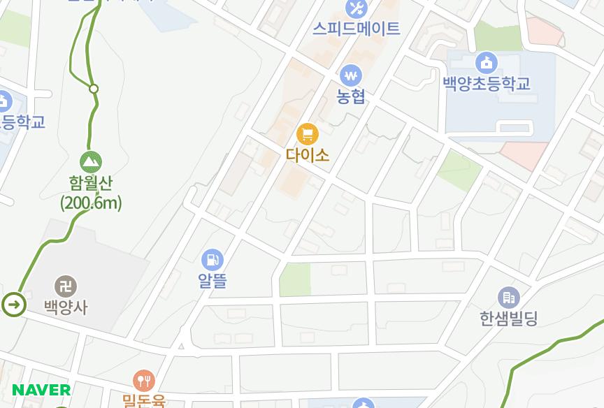 울산광역시 중구 성안동 한동리안느2차 위치·실거래 시세 지도