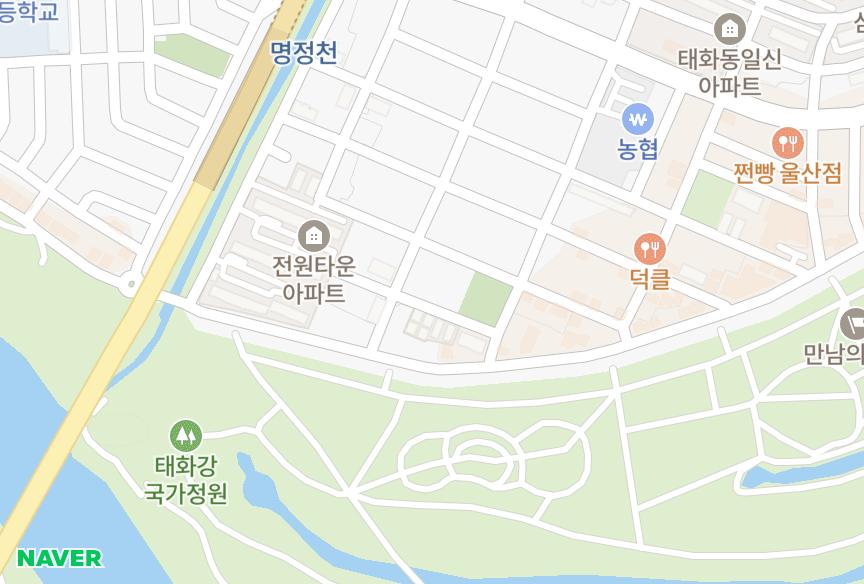 울산광역시 중구 태화동 미래빌리지 위치·실거래 시세 지도