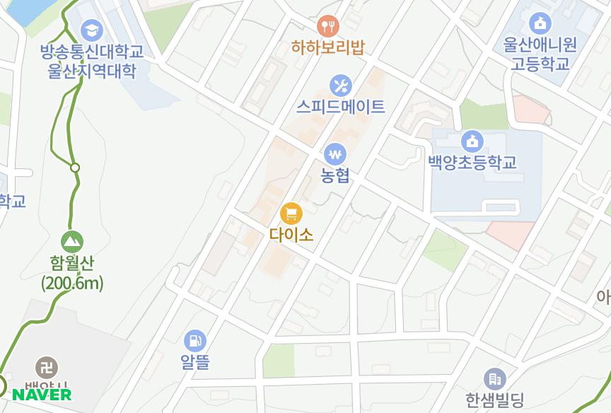 울산광역시 중구 성안동 성안아이리스2차 위치·실거래 시세 지도