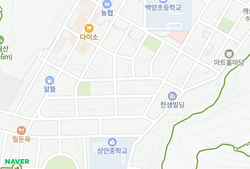 울산광역시 중구 성안동 예영파크빌 위치·실거래 시세 지도