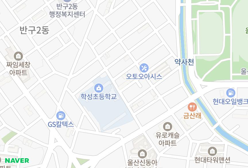 울산광역시 중구 남외동 일오아람빌 위치·실거래 시세 지도