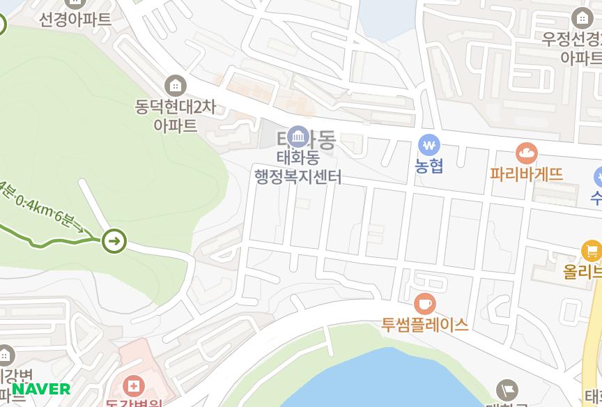 울산광역시 중구 태화동 해성그린빌라 위치·실거래 시세 지도