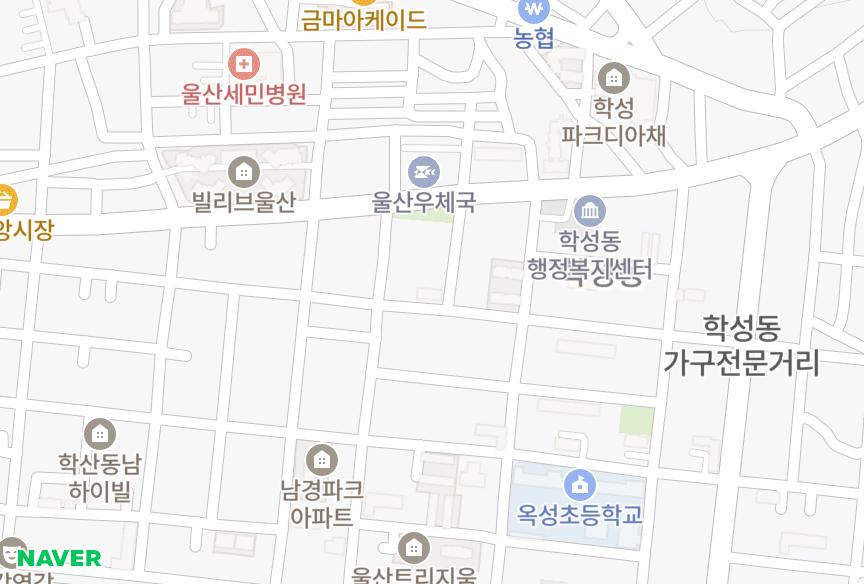 울산광역시 중구 학성동 글로리빌 위치·실거래 시세 지도