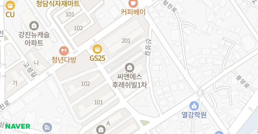 씨앤에스후레쉬빌1차 위치 지도