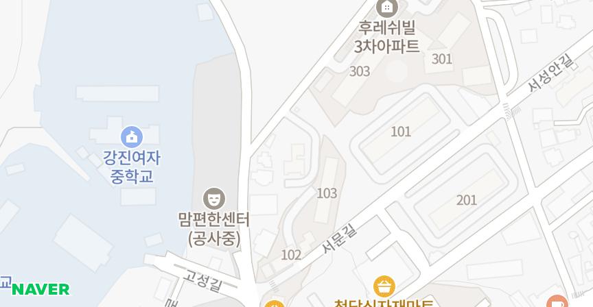대라수 위치 지도
