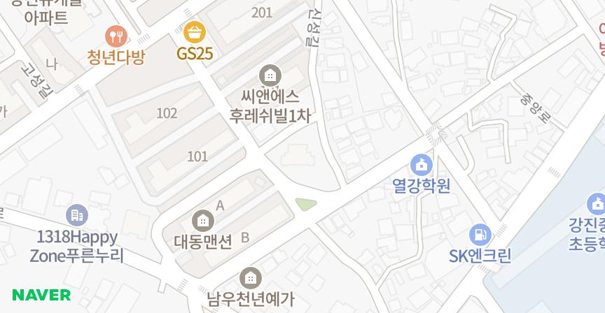 세원하이클래스 위치 지도