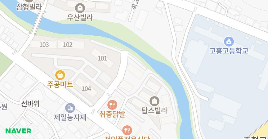 봉동하이츠빌라 위치 지도