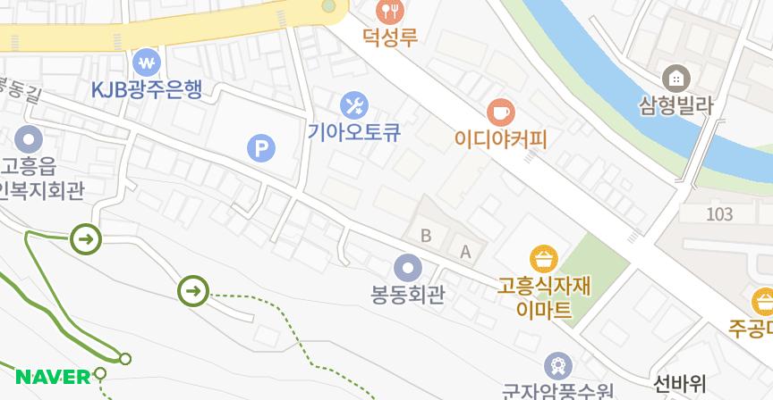 고흥읍 남계리부강아파트3차 위치 지도