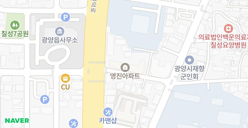 영진 위치 지도