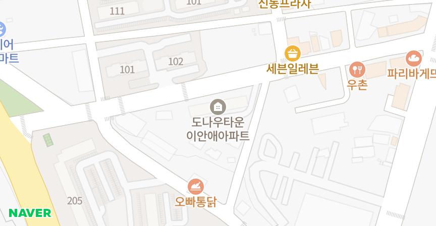 도나우타운이안애 위치 지도