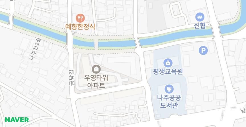 수강 위치 지도