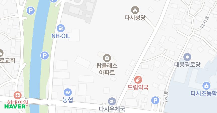 탑클래스 위치 지도