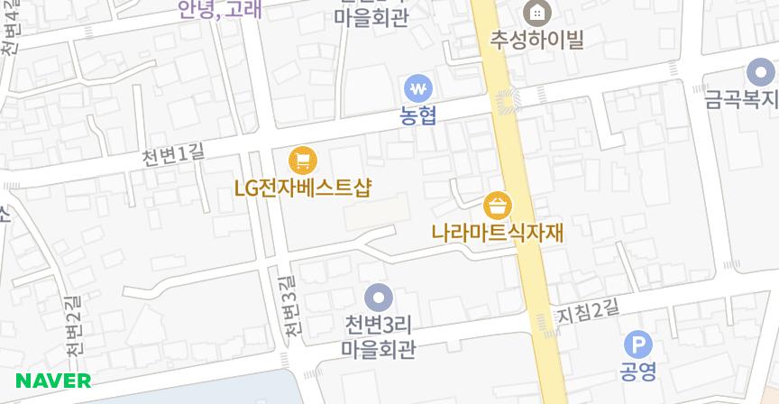 담양읍 천변리유리안아파트2차 위치 지도