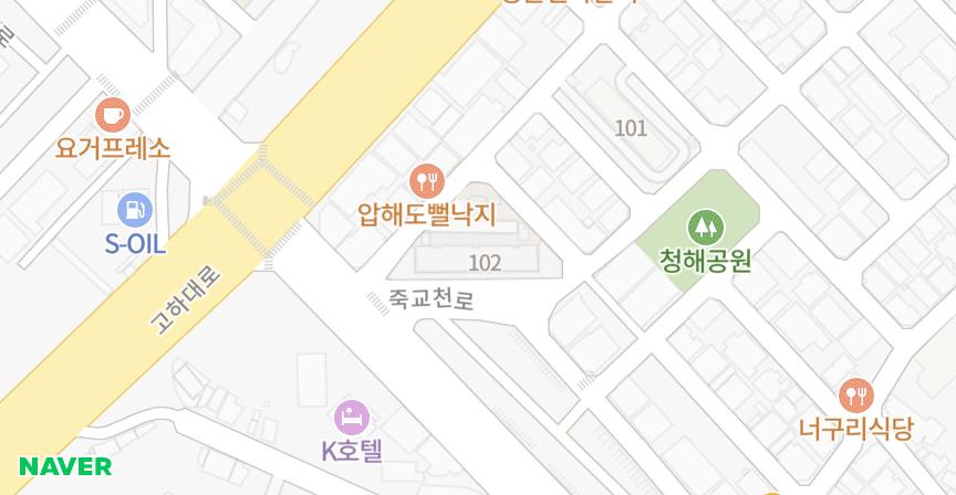 청해아파트(102동) 위치 지도