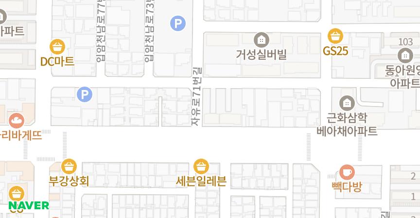 예그리나1차 위치 지도