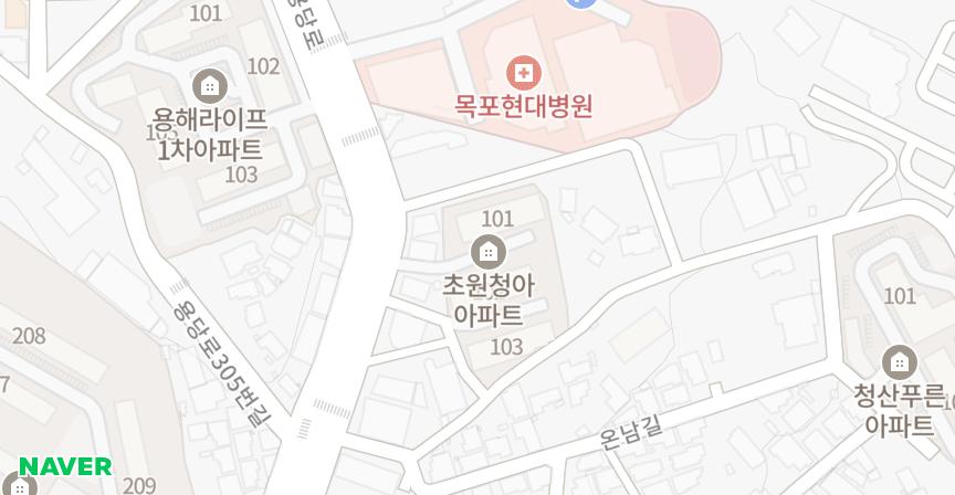 초원청아 위치 지도