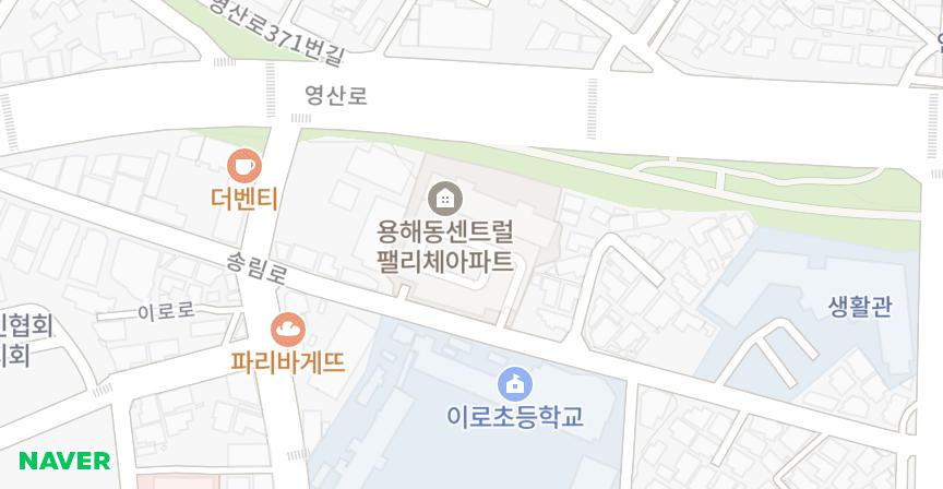 센트럴팰리체 위치 지도