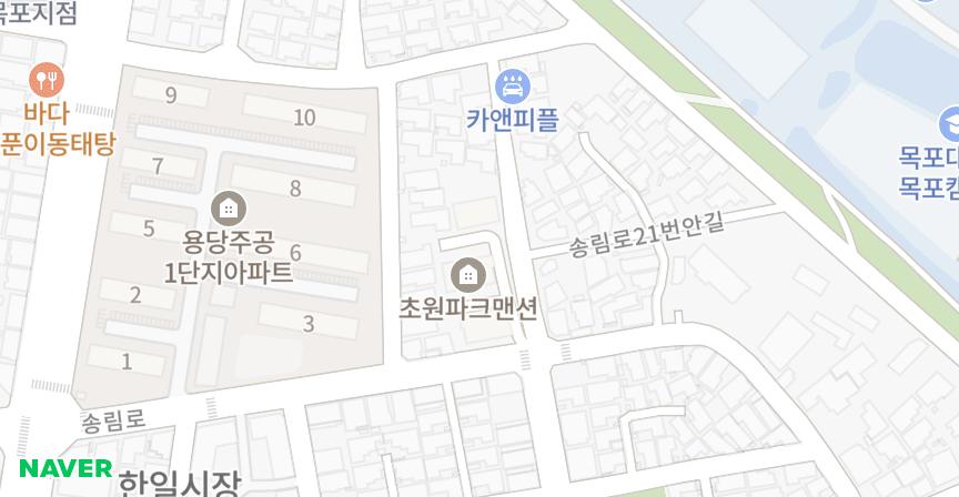 초원파크맨션 위치 지도