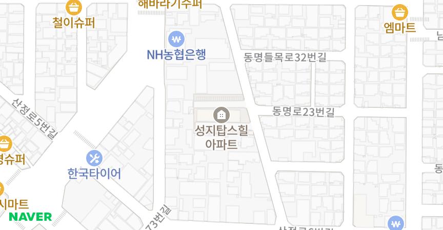 성지탑스힐 위치 지도