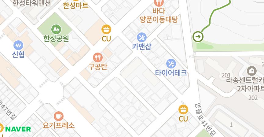 산정드림빌 위치 지도