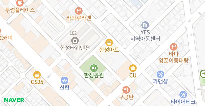 남도타운A 위치 지도