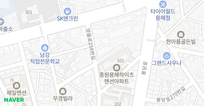 종원용해하이츠빌라 위치 지도