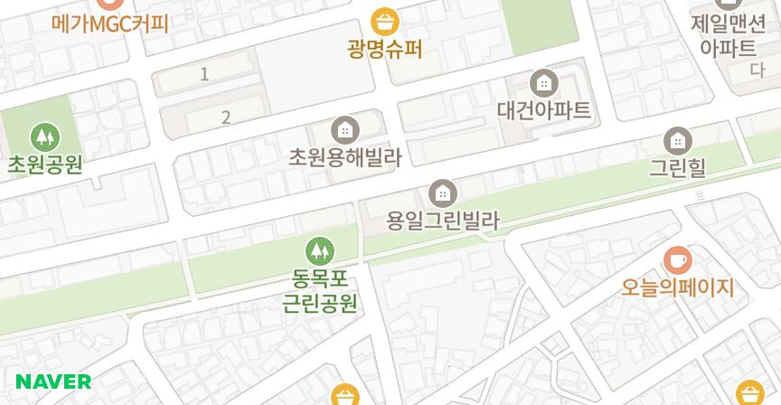 초원용해 위치 지도