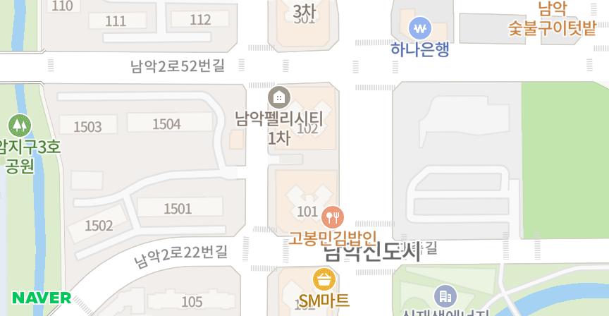 펠리시티1차 위치 지도